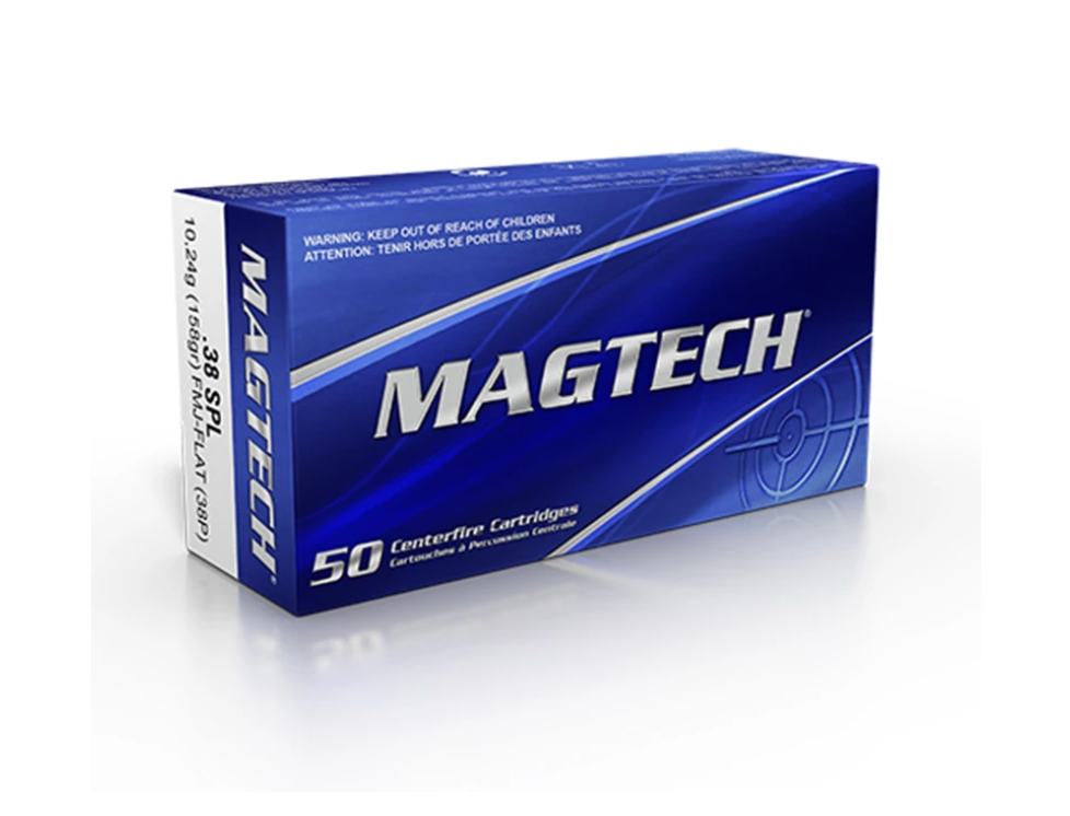 Magtech -  .38 Spl 158 grs FMJ Flat - 50 st