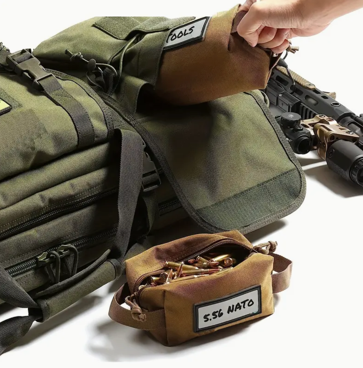 Ammo Brass Pouch - Khaki - Large