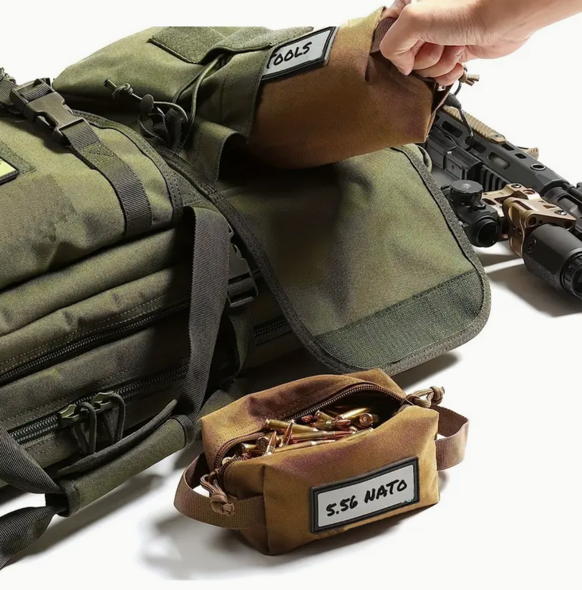 Ammo Brass Pouch - Khaki - Large