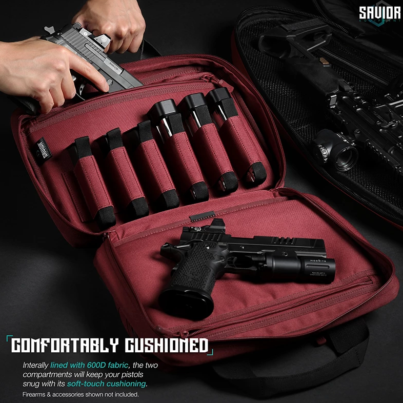 Savior Equipment - Specialist Double Pistol Case - Röd