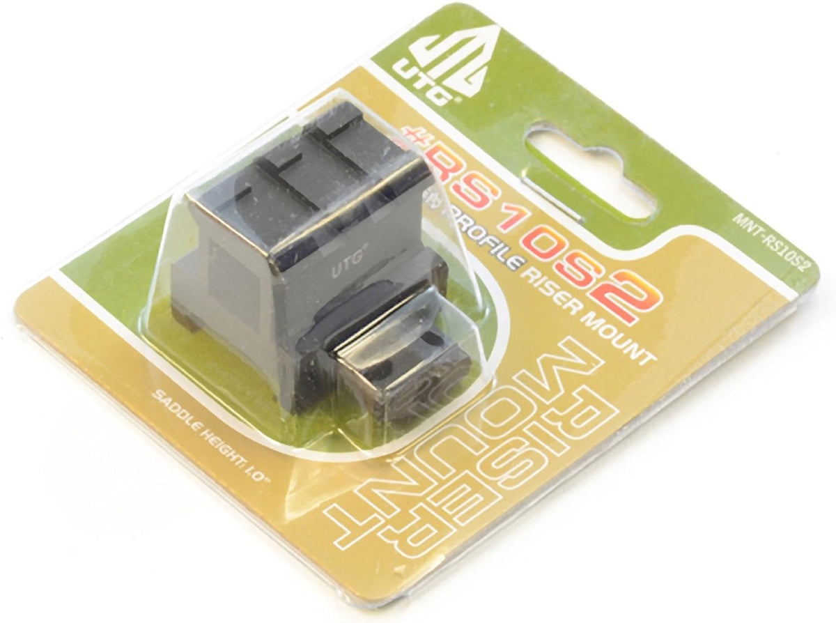 UTG - Hi-Profile Super Compact Scope Riser Mount - 1" High 2 Slot