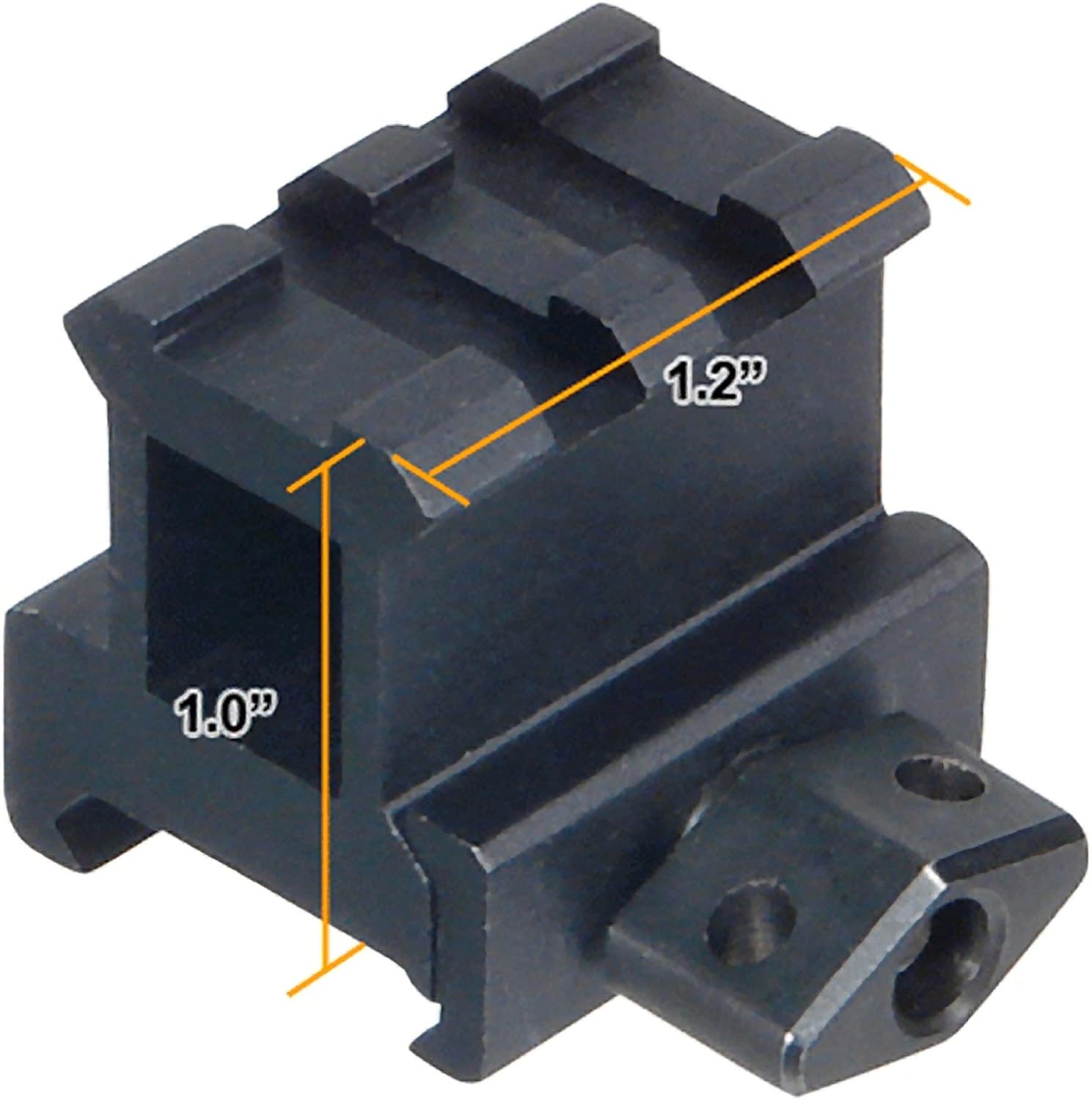 UTG - Hi-Profile Super Compact Scope Riser Mount - 1" High 2 Slot
