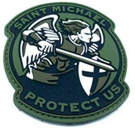 Saint Michael - Pvc - Green - Patch