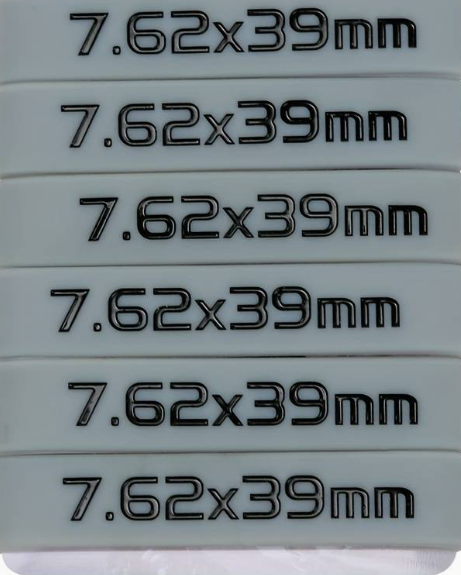 7,62 x 39mm  Magasin Markeringsband - Grå - Svart