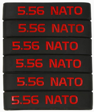 5.56 Nato Magasin Markeringsband - Svart-Röd