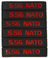 5.56 Nato Magasin Markeringsband - Svart-Röd