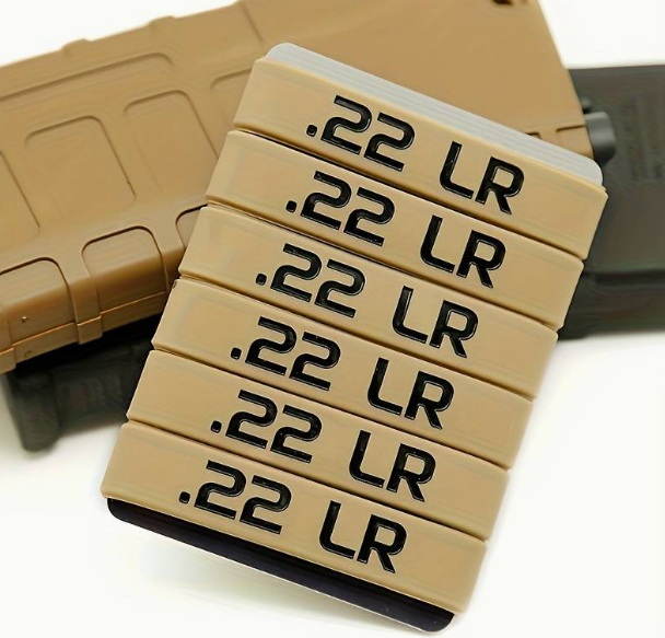 .22lr Magasin Markeringsband - Brun-Svart