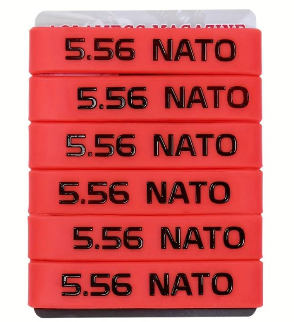 5.56 Nato Magasin Markeringsband - Röd-Svart