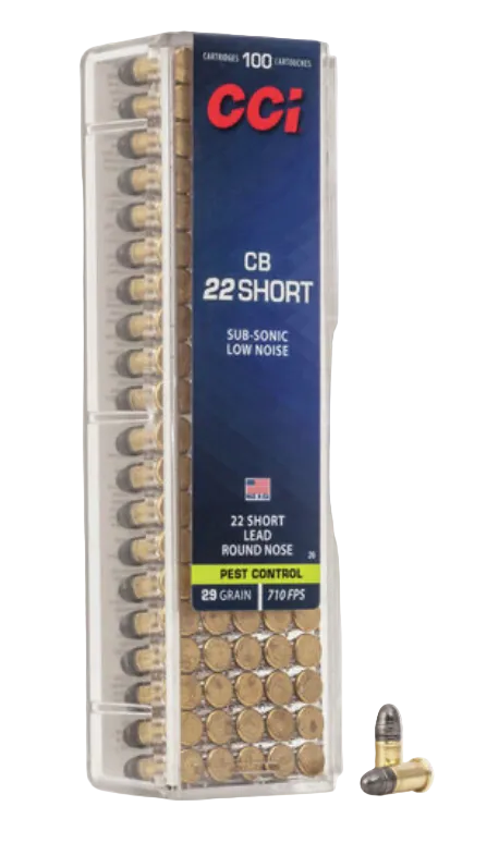 CCI - Pest Control - CB 22 - Short Subsonic Low-Noise - 29gr - 100/Box