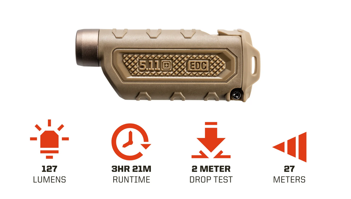 5.11 - EDC 2AAA Flashlight - Kangaroo (134)