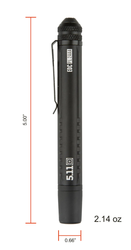 5.11 - EDC PL2AAA Flashlight - Black