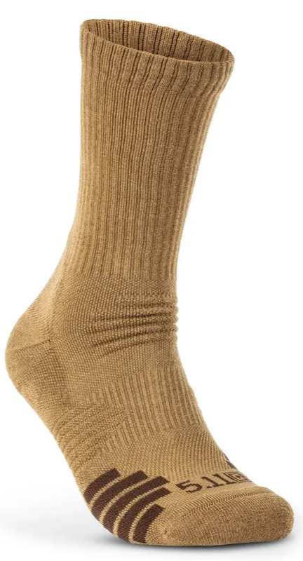 5.11 - Duty Ready Plus Crew Socks (3-Pack) - US Dark Coyote (389)