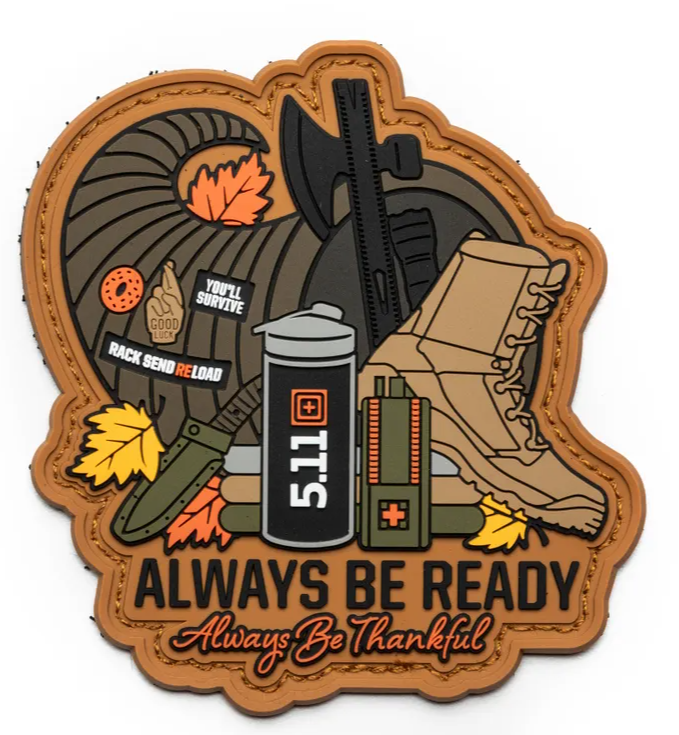 5.11 - Always be thankfull  patch - Orange (461)