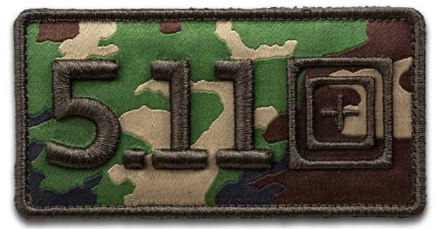 5.11 -  Woodland Camo Patch - Woodland Camo (938)