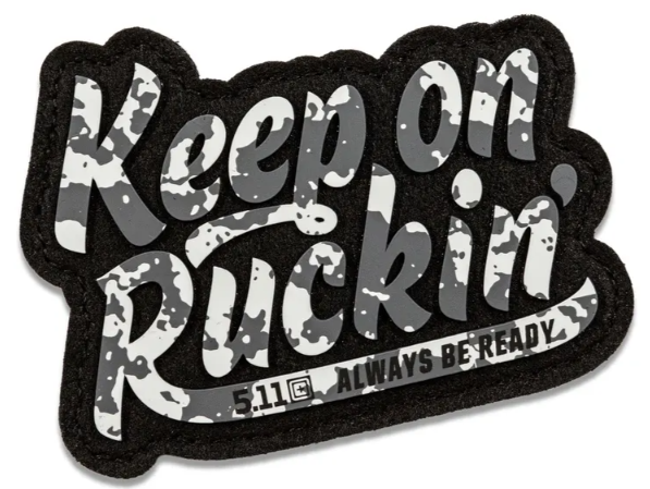 5.11 - Keep on Ruckin Patch - Grey (029)