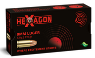 Geco - Hexagon - 9 mm Luger - 124 gr - 50 st/ask