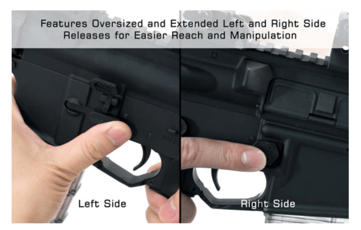 UTG - AR15 Ambidextrous Extended Magazine Release - Black