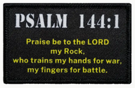 Psalm 144:1 - Svart - Patch
