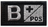 B + Pos - Svart - Silver - Patch