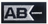 AB - Neg - Svart- Silver  - Patch