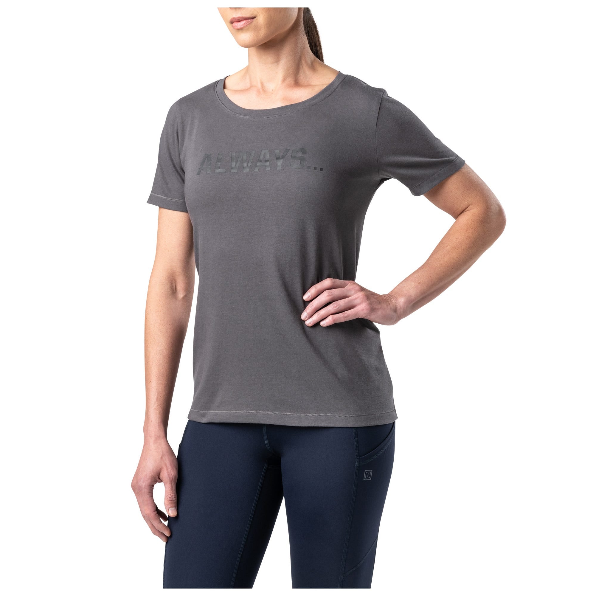 5.11 Women's Always Tee dam-T-shirt i Flint
