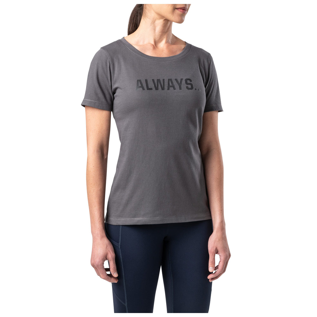 5.11 Women's Always Tee dam-T-shirt i Flint