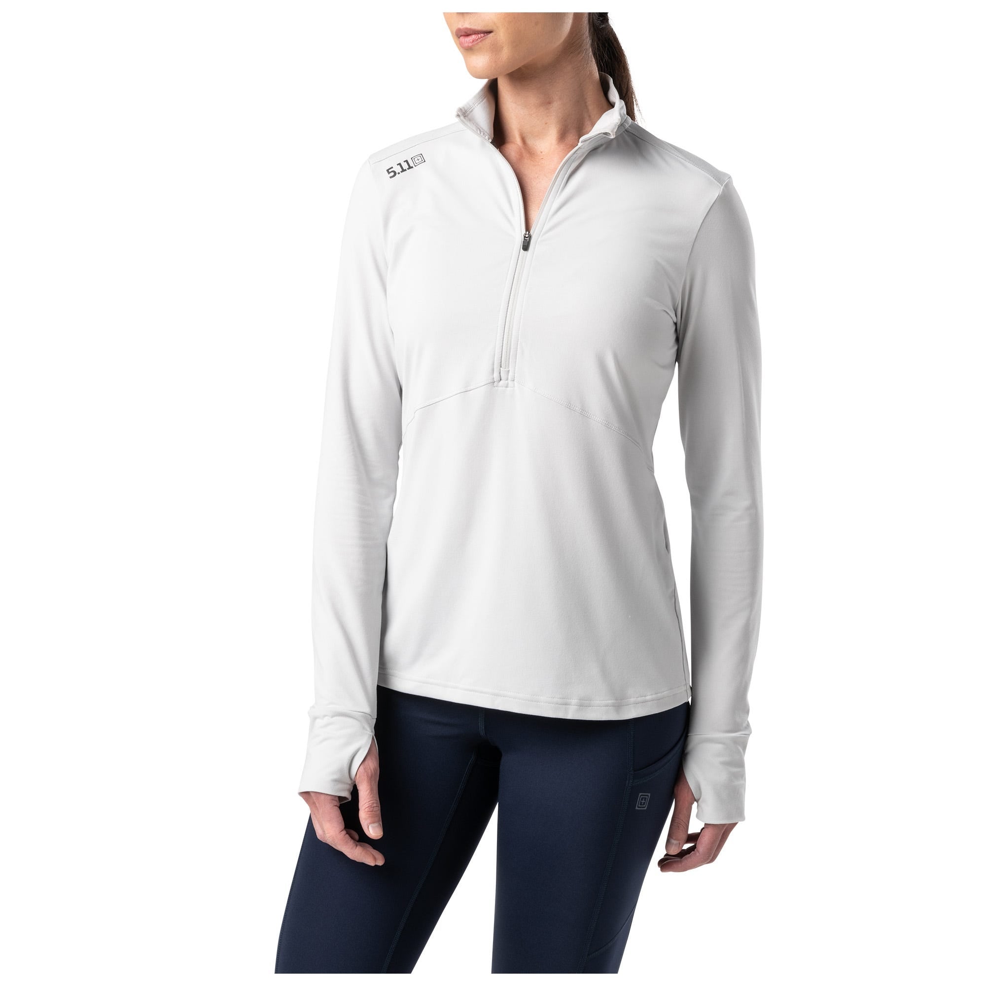 5.11 Women's PT-R Catalyst Half Zip Pullover träningströja i Cinder