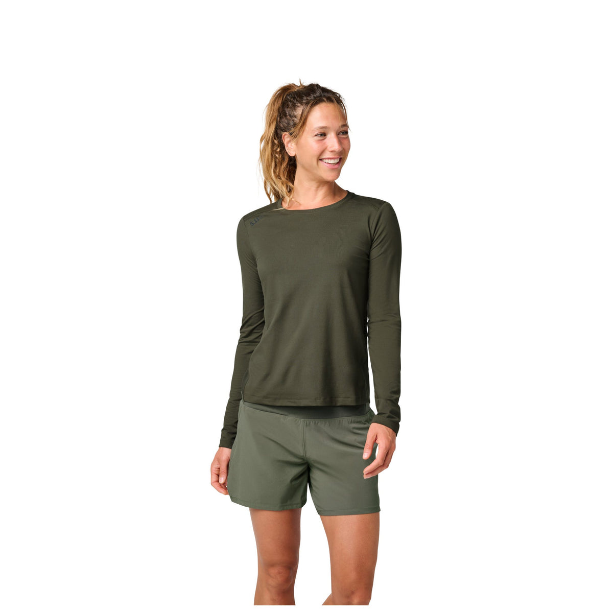 5.11 PT-R Women's Catalyst Long Sleeve, långärmad damtröja i Ranger Green