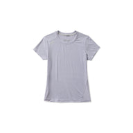 5.11 PT-R Women's Interval Short Sleeve Tee i Lilac Grey, kortärmad träningströja för dam med meshpanel och reflexdetaljer