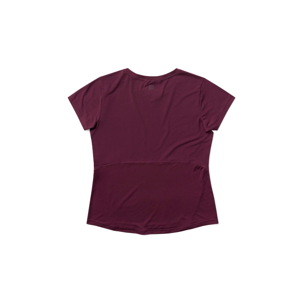 5.11 PT-R Women's Interval Short Sleeve Tee i Fig, kortärmad träningströja för dam med meshpanel och reflexdetaljer