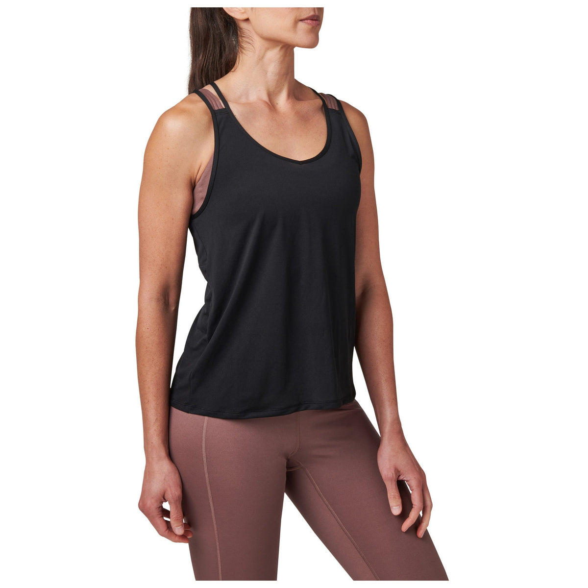 5.11 PT-R Grind Crossback Tank träningslinne i Black, med korsade axelband.