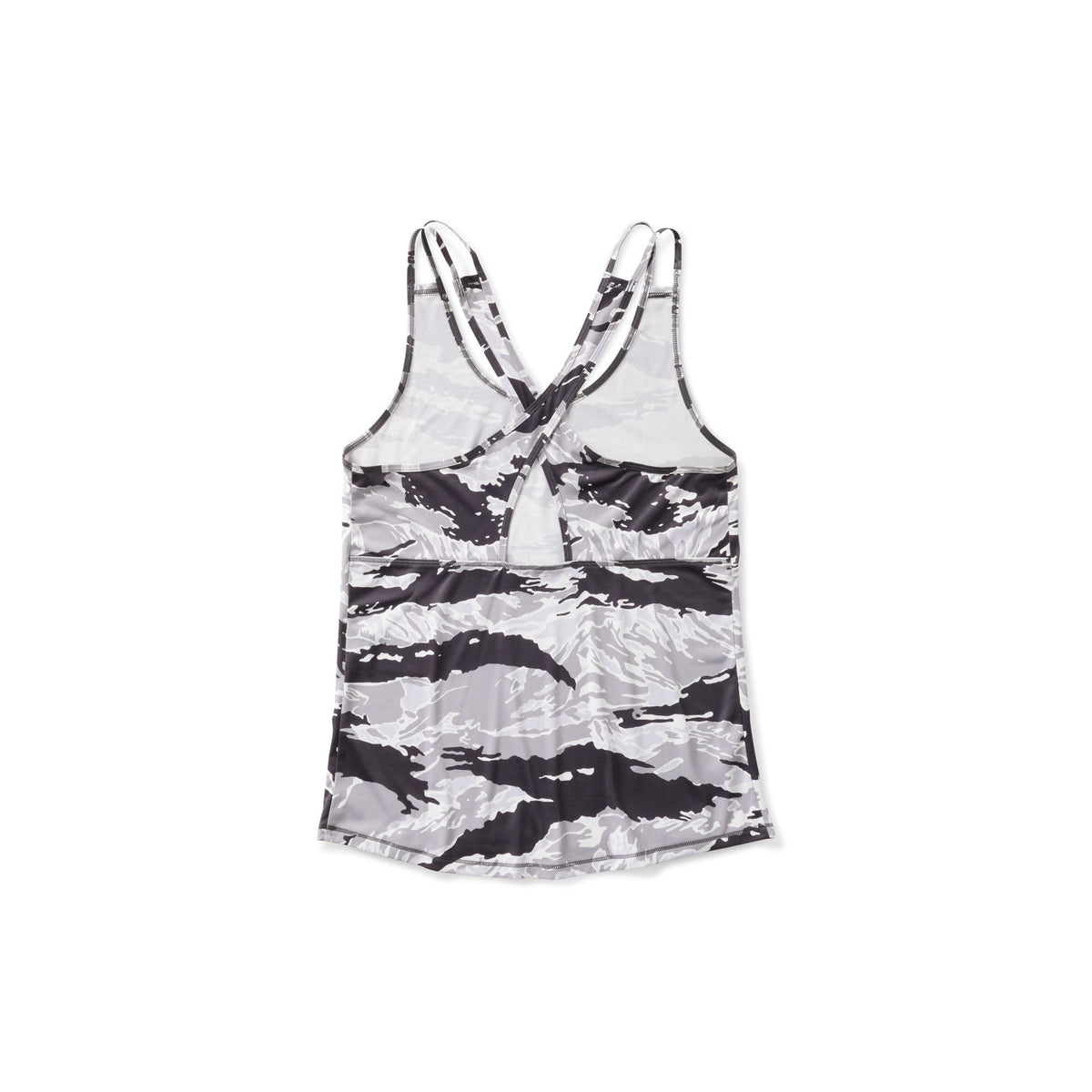 5.11 PT-R Grind Crossback Tank träningslinne i Night Tiger Camo, med korsade axelband.