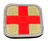 Kors - Röd/Brun - Patch