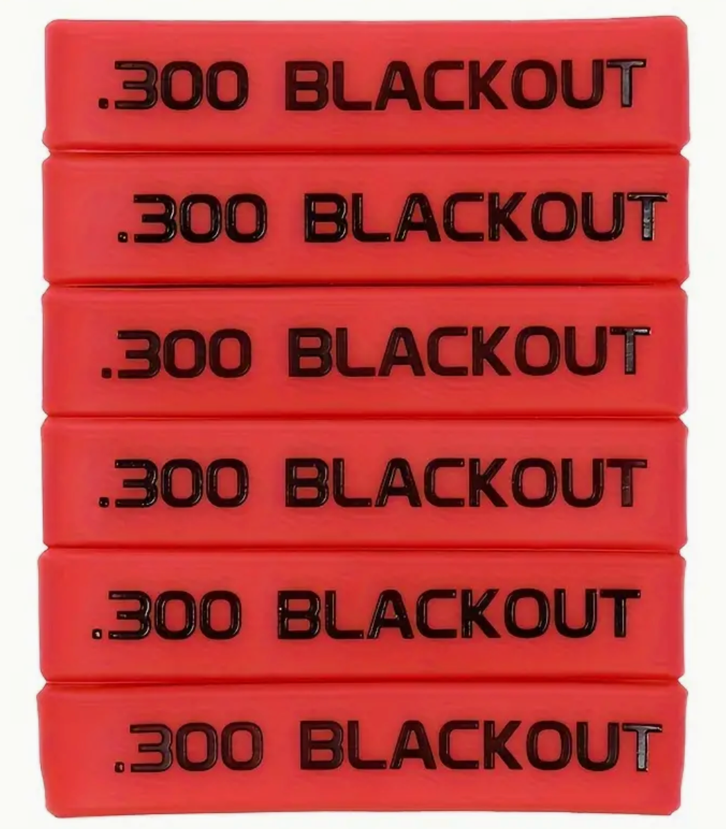 300 Blackout Magasin Markeringsband - Röd - Svart