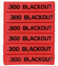300 Blackout Magasin Markeringsband - Röd - Svart
