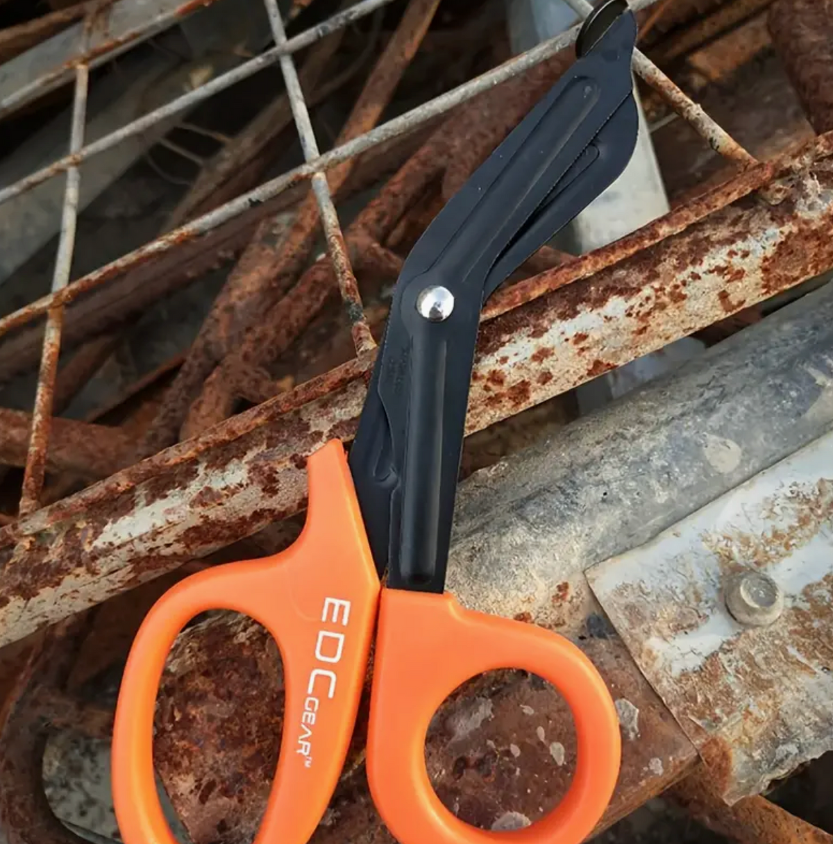 Tactical Military EDC Medical Scissors - Orange