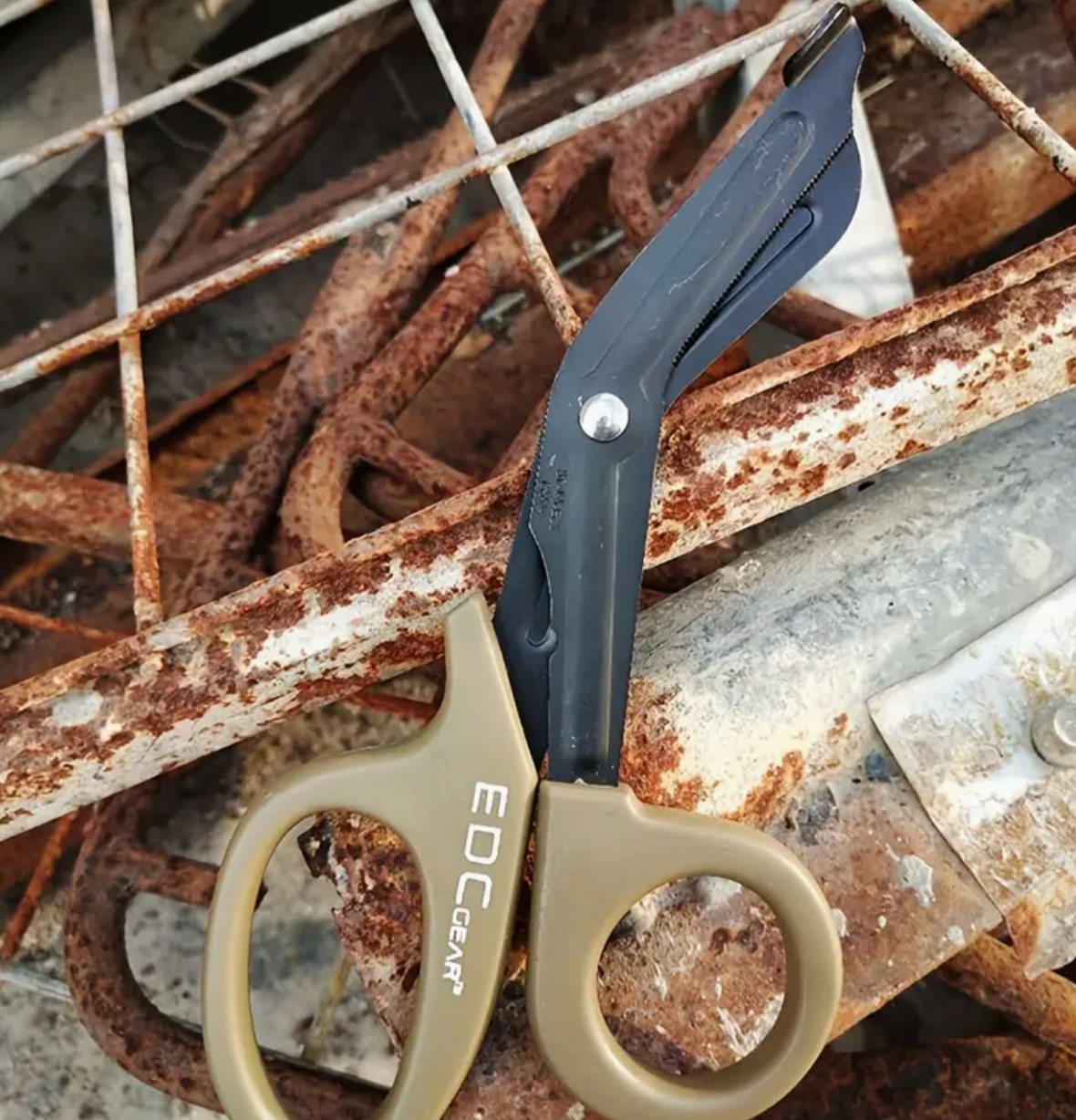Tactical Military EDC Medical Scissors - Khaki