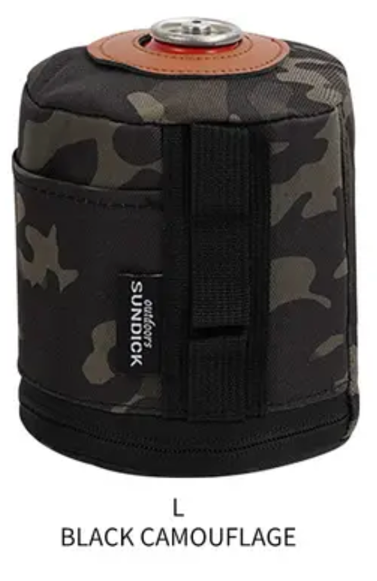 Gastanklock, Gastankhållare Förvaringsväska För Utomhuscamping - Large - Black Camo