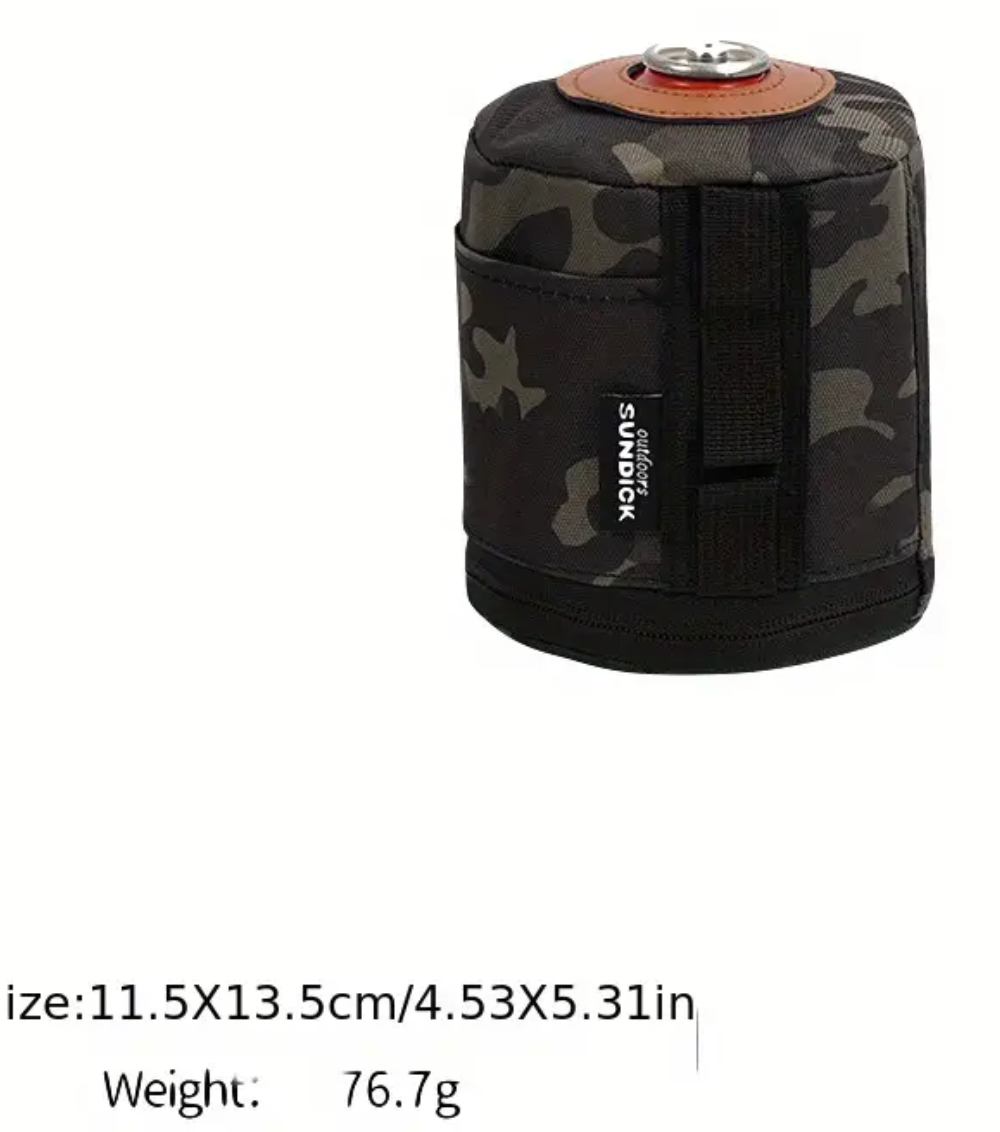 Gastanklock, Gastankhållare Förvaringsväska För Utomhuscamping - Large - Black Camo
