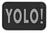 3D Rubber YOLO! - Black