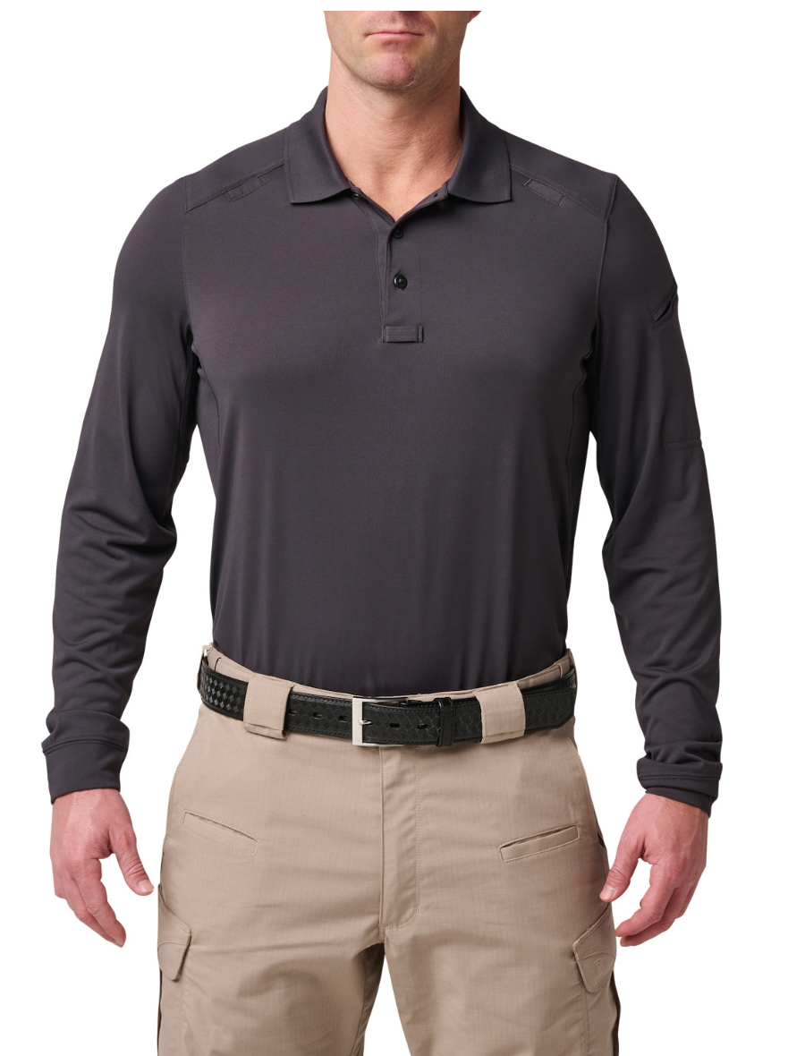 5.11 - Helios Long Sleeve Polo - Charcoal (018)