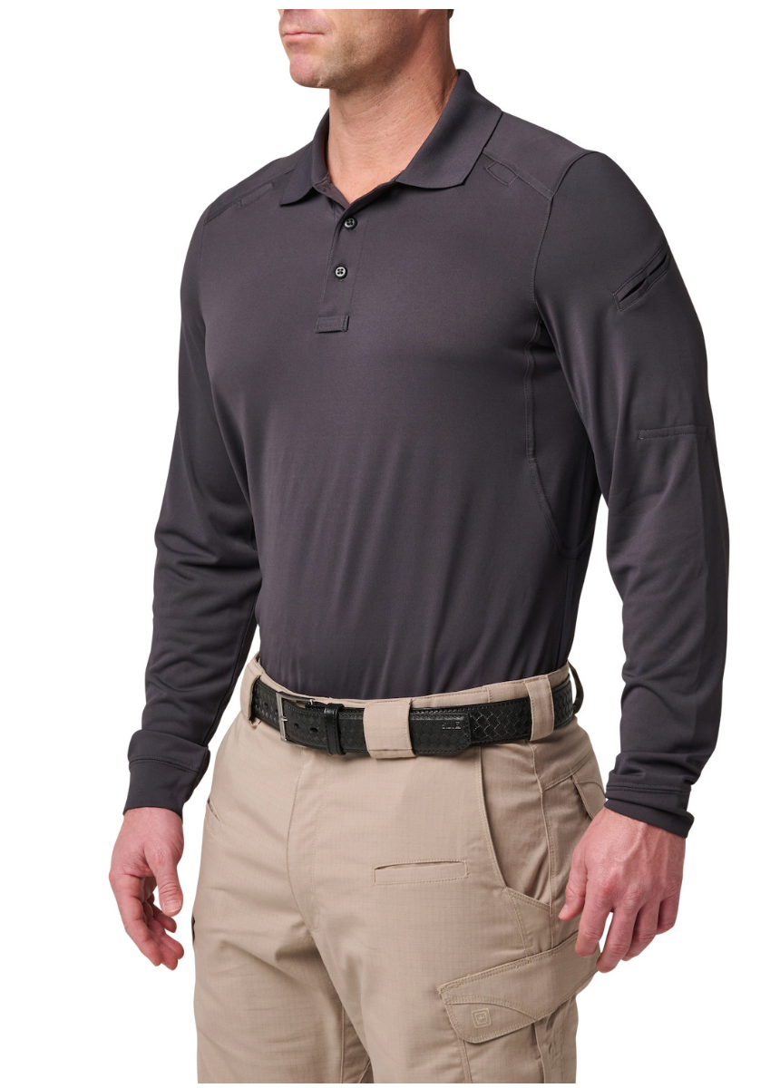 5.11 - Helios Long Sleeve Polo - Charcoal (018)