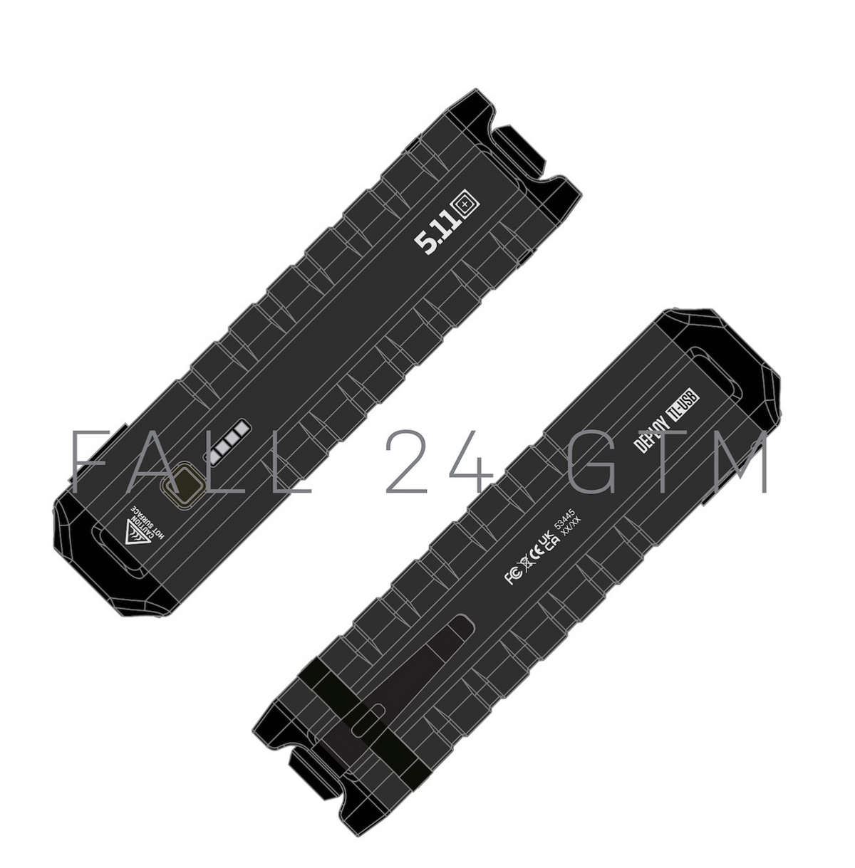 5.11 - Deploy TL-USB Flashlight - Black