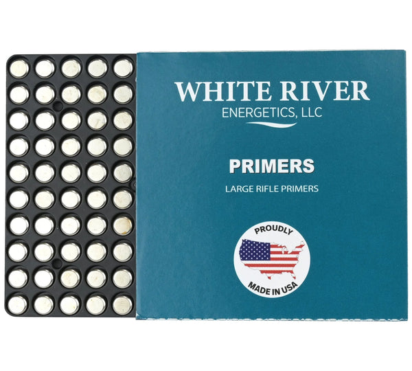 White River Energetics - Large Rifle Primers - 100/ask