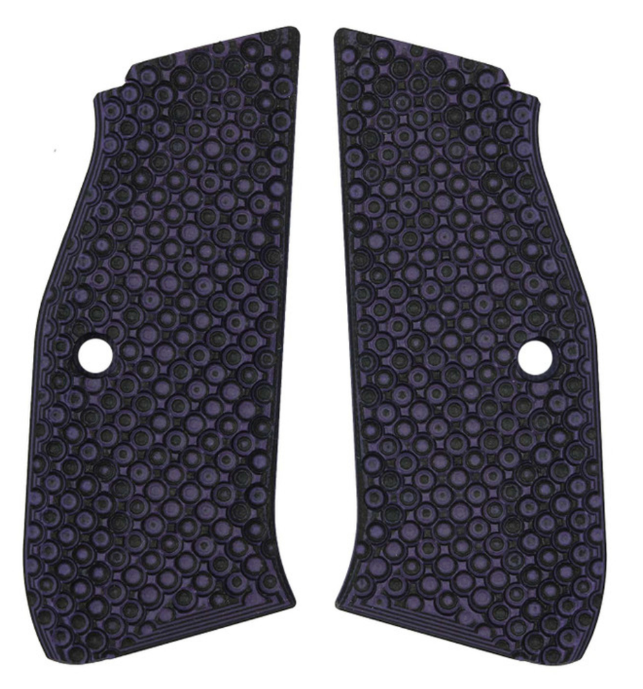 LokGrips - CZ Shadow 2 - Palm Swell Bogies - Black/Purple