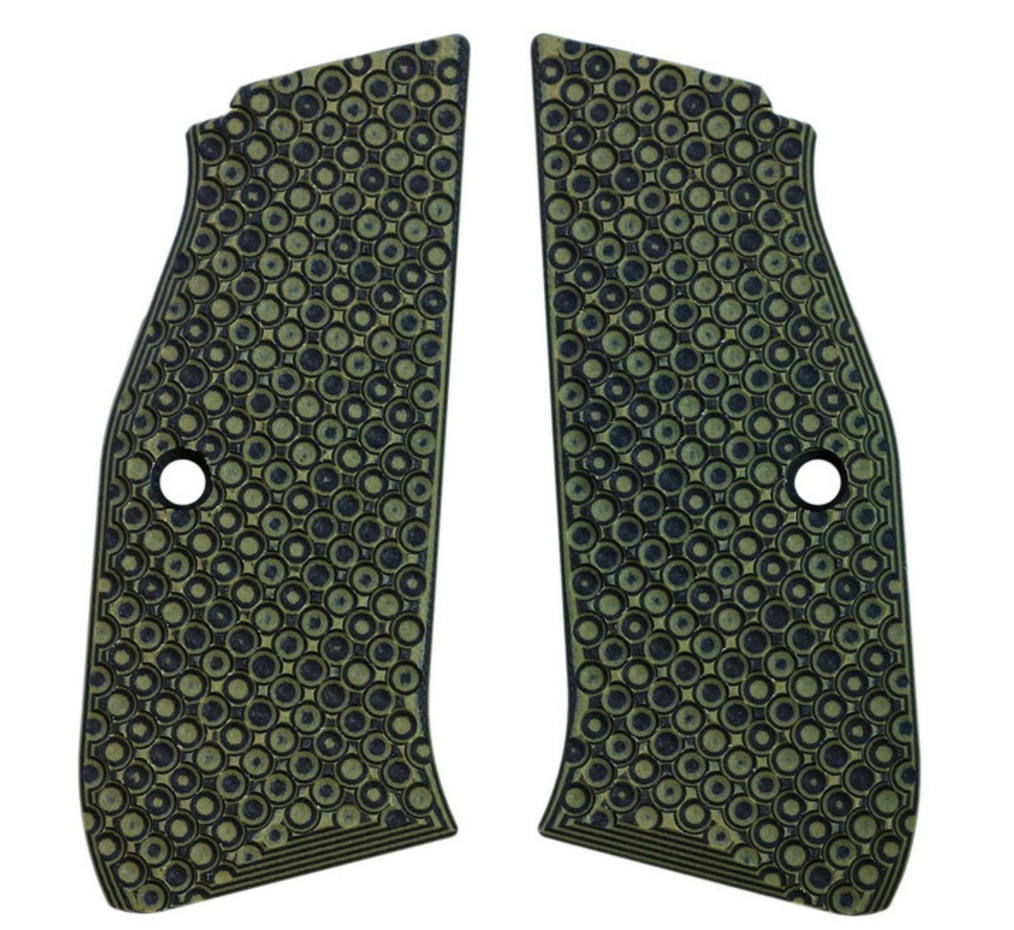 LokGrips - CZ Shadow 2 - Palm Swell Bogies - OD Green / Black