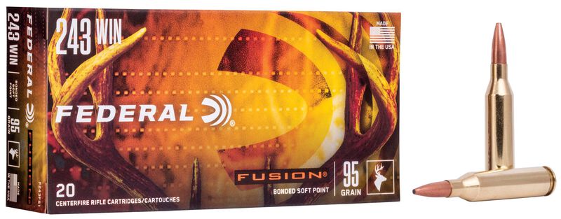 Federal - Fusion Ammo - .243 Win - 95gr - 20/Box