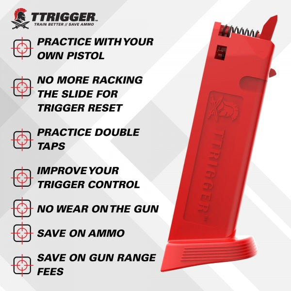 TTRIGER - Dry fire Glock training magazine