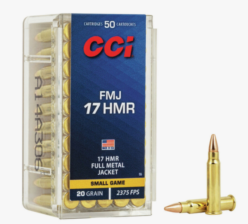 CCI - Rimfire Ammunition 17 HMR FMJ 20gr 50/Box