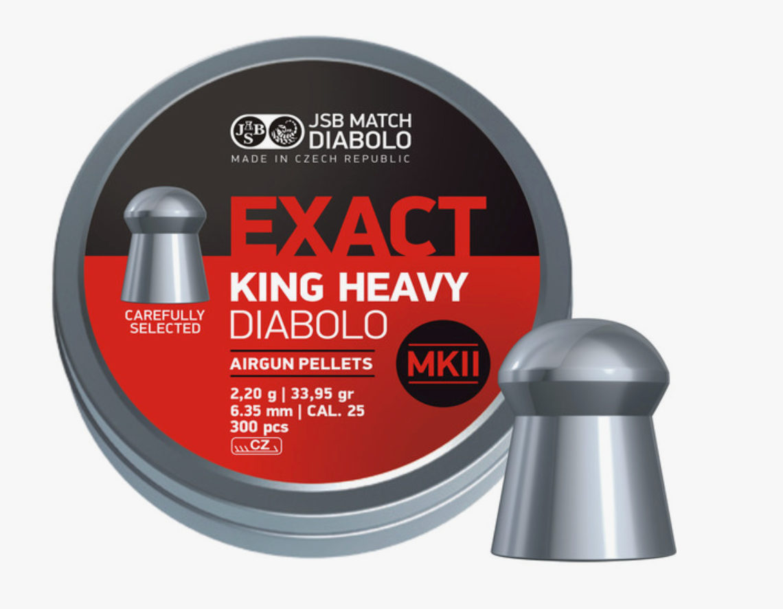 JSB - Exact King Heavy MKII - 6,35mm - 2,20 g - 150/st